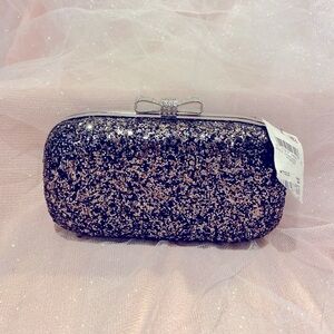 INC Evie glitter clutch!!